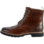 Bottines homme - clarks - batcombe lord - cuir marron fonc - lacets - confort exceptionnel