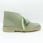 Bottine homme - clarks desert boot superbe - cuir vert - lacets