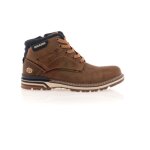 Bottines homme en cuir marron / cognac - dockers - hauteur de la tige moyenne - lacets