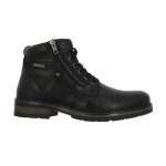 Bottine homme cuir redskins eternel - talon plat - fermeture  lacets - bout rond - noir
