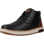 Bottine homme - skechers - 99748 - peau noire - semelle gomme - lacets