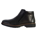 Bottines homme rieker clarino en cuir noir avec fermeture  zip