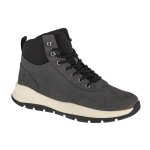Bottines homme timberland boroughs project a27vd - grise - cuir - lacets - talon plat - hauteur moyenne ...
