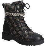 Bottines  lacets dame guess odyssa marron  logo. - 37
