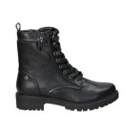 Bottines mtng mustang 53208 pour femme - noir - lacets - synthtique