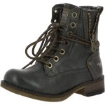 Bottines - mustang - 5026 - 619 - graphite - fermeture par zip - fourres
