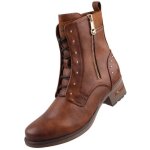 Bottines - mustang - 1229522 / 307 - marron - talon carr� 4 cm - fermeture �clair d�corative