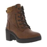 Bottines - mustang - noisette - talon dcroch moyen - fermeture marron - logo noir