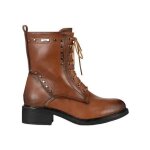 Bottines les ptites bombes bottines esma camel - marron - talon carr - femme