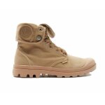 Bottines palladium baggy - palladium - homme - beige - textile - lacets - haute