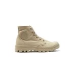 Bottines palladium mono chrome - palladium - mono chrome - gris - lacets - toile