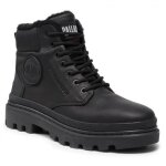 Bottines palladium pallatrooper - cuir noir mat - waterproof - femme - 41 Bottines palladium pallatrooper - cuir noir mat - waterproof - femme - 41