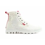 Bottines palladium pampa hi army - star white - 37 - homme - vegan - coton bio - confortable