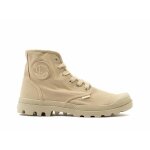 Bottines palladium pampa hi - homme - sahara / safari - toile - semelle crante - look militaire