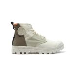 Bottines - palladium - pampa hi re generate - vert - toile - lacets