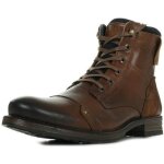 Bottines redskins yani cognac homme - cuir - lacets - confortable
