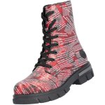 Bottines - rieker - z9120 - 35 - rouge - lacets - femme