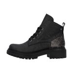 Bottine - rieker - gumalo - noir - lacets - zip - femme