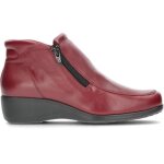 Bottines shamal comfort class 1326 - rouge - cuir - femme - moyenne - adulte - plat