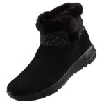 Bottines femme skechers noir - 144133 - bkgy - confortable et imperméable - daim - nubuck Bottines femme skechers noir - 144133 - bkgy - confortable et imperméable - daim - nubuck