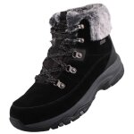 Bottines - skechers - 167882 - blk - 100% waterproof - daim - nubuck - semelle plate 4cm Bottines - skechers - 167882 - blk - 100% waterproof - daim - nubuck - semelle plate 4cm