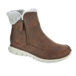 Bottine - skechers - synergy - femme - marron - cuir