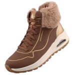 Bottines - skechers - uno rugged fall shimmer - marron - fermeture  glissire - talon de 5 cm