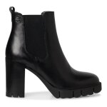 Bottines - tamaris - 25457 - noir - cuir - talon large