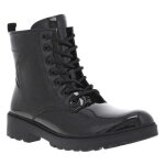 Bottines talon plat - noires vernies - fille - zip - basse - enfant - synthtique
