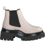 Bottines tamaris 1 - 25462 - 29 418 beige femme - plat - moyenne - cuir - a �lastique