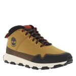 Bottines timberland marron - homme - textile - lacets - talon plat - hauteur de la tige moyenne