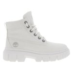Bottines - timberland - talon décroché - blanc - tige haute - imperméable Bottines - timberland - talon décroché - blanc - tige haute - imperméable