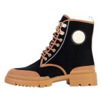 Bottines les tropeziennes dypster noir pour femme - cuir lacets confortable