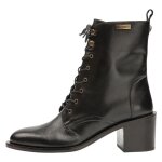 Bottines les tropeziennes lapera noir femme - cuir lacets talon large