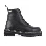 Bottines les tropeziennes reine - femme - cuir - noir - lacets - talon 4cm
