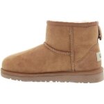Bottines ugg classic mini ii chesnut - enfant - haute - cuir - plat