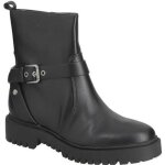 Bottines  zip dame guess oracia en cuir noir. - 38