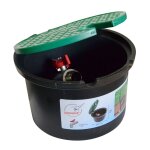 Bouche darrosage de jardin - vanne boisseau sphrique en zinc - diamtre 21 cm - hauteur 13 cm