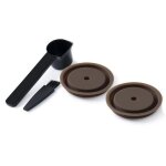 Bouchon réutilisable 2 pièces pour capsules nespresso vertuo et vertuoline silicone rechargeable et compatible ... Bouchon réutilisable 2 pièces pour capsules nespresso vertuo et vertuoline silicone rechargeable et compatible ...
