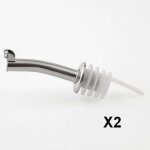 Bouchon verseur - weis - lot de 2 - inox et plastique - appel dair - idal pour sirops et alcools