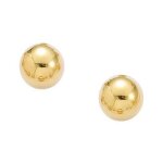 Boucles doreilles boule 10 mm plaqu� or