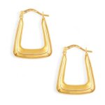 Boucles doreilles cr�oles - or jaune - femme - 9cr5121