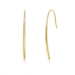 Boucle doreille - hueihwoh - 356 - b - argent� - demi - cr�ole - 53 mm de hauteur