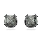 Boucles doreilles - swarovski - millenia - noir - m�tal rhodi� - cristal