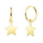 Boucles doreilles créoles or 18 carats 750 / 000 jaune - charms etoiles pendantes - latelier dazur - ... Boucles doreilles créoles or 18 carats 750 / 000 jaune - charms etoiles pendantes - latelier dazur - ...