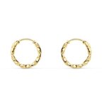 Boucles doreilles - latelier dazur - or 18 carats 750 - 000 jaune - torsades - femme / enfant