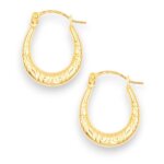 Boucles doreilles croles - latelier dazur - 9cr5129 - or jaune - femme - crole - 1. 5cm * 1. 25cm - ...