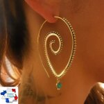 Boucle doreille ethnique boheme anneaux