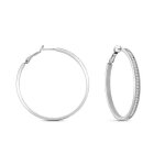 Boucles doreilles - guess - jube02247jwrht - u - acier inoxydable - argent - cr�ole