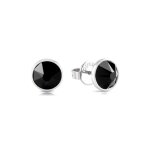 Boucles doreilles - guess - jume01343jwstbkt - u - acier inoxydable - argent� - noir